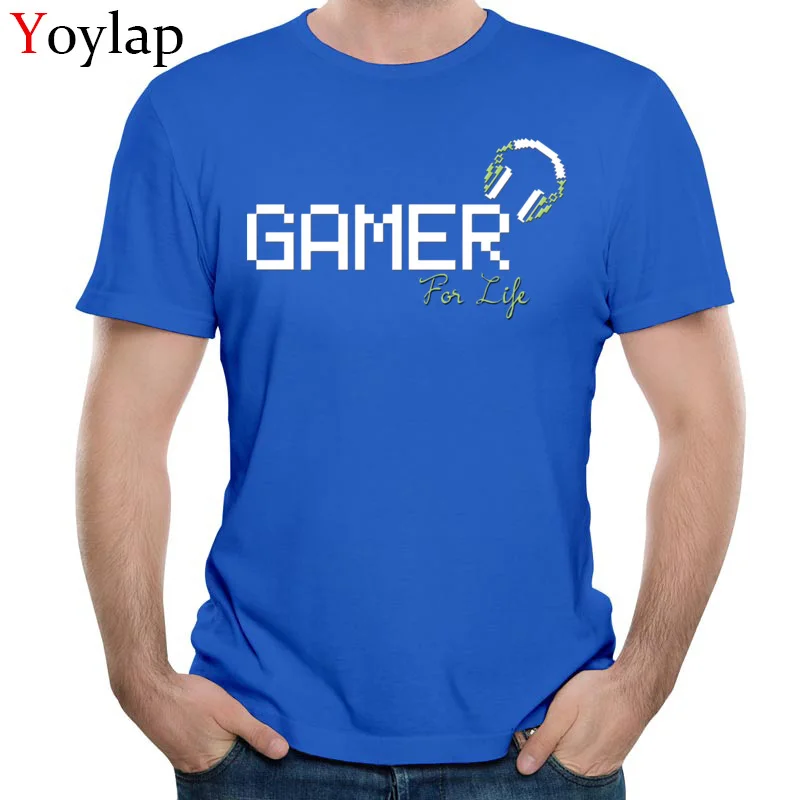 Летняя футболка YOYLAP новейшая с круглым вырезом для геймеров жизни 100% хлопок