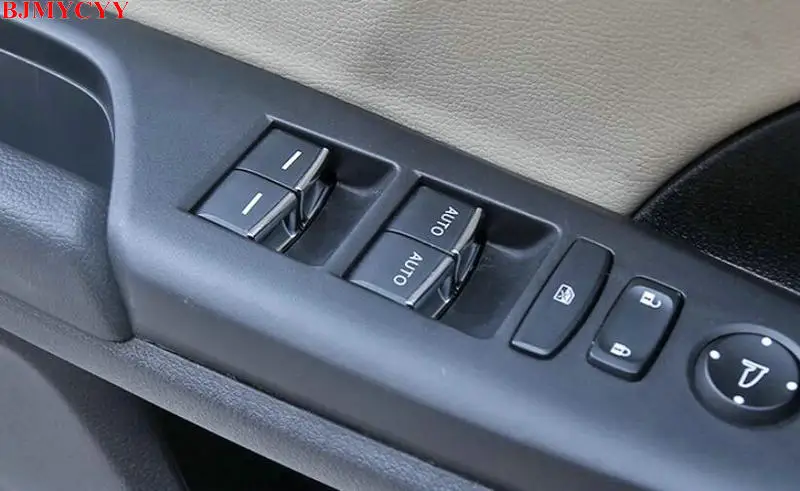 Для Honda Civic 10th 7 шт. ABS кнопка подъема внутренней двери окна переключатель отделка блестками декоративные аксессуары для стайлинга автомобилей