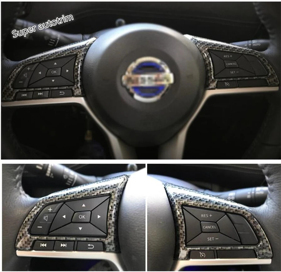 Аксессуары Lapetus накладка на руль подходит для Nissan Teana Altima 2019 2020/углеродное волокно