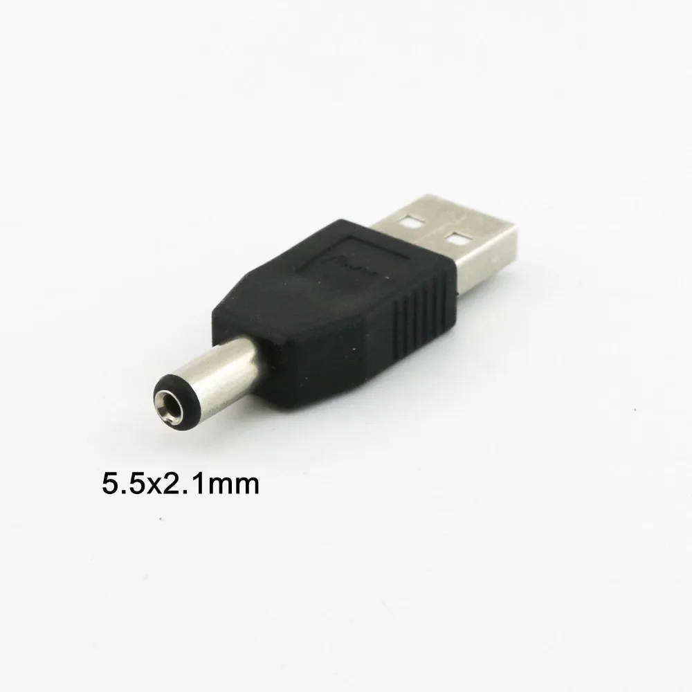 2x USB 2 0 Тип A штекер 5 5x2 1 мм В DC адаптер питания разъем | Электроника