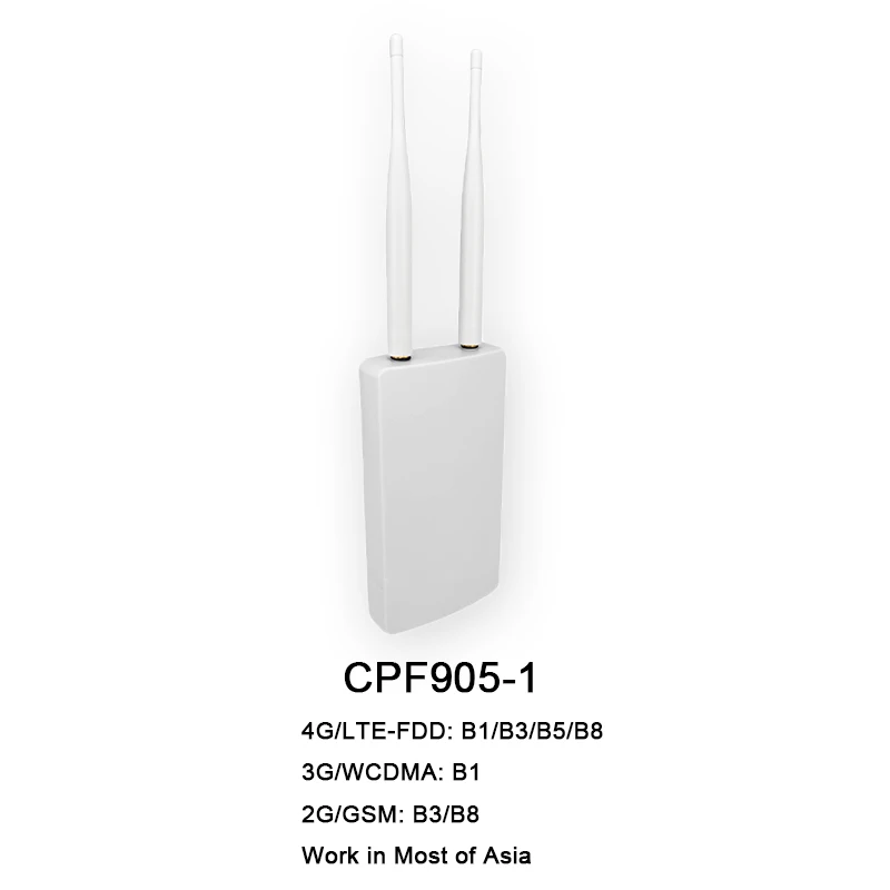 Белый Yeacomm CPF905 высокоскоростной 4 г LTE CPE маршрутизатор Открытый Wifi доступ водонепроницаемый IP66 беспроводной AP с sim-картой - Цвет: Белый