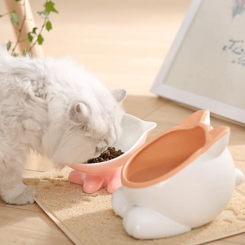 HOOPET кормушка для кошек миска кошачьего корма блюдо Керамика Миски аксессуары |
