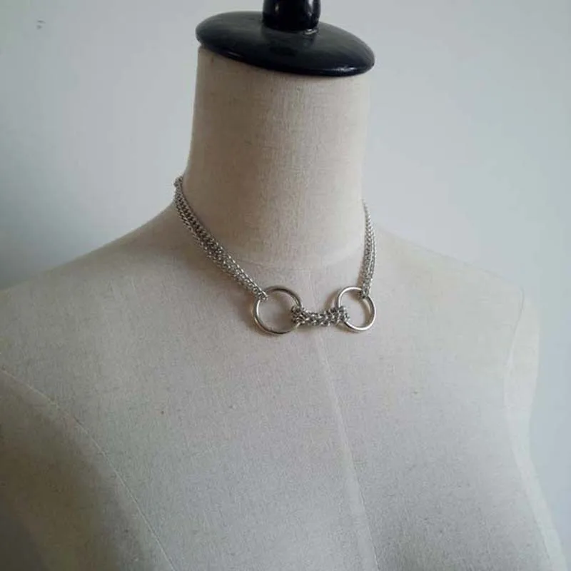 Ожерелье-чокер ручной работы с круглыми звеньями | Украшения и аксессуары