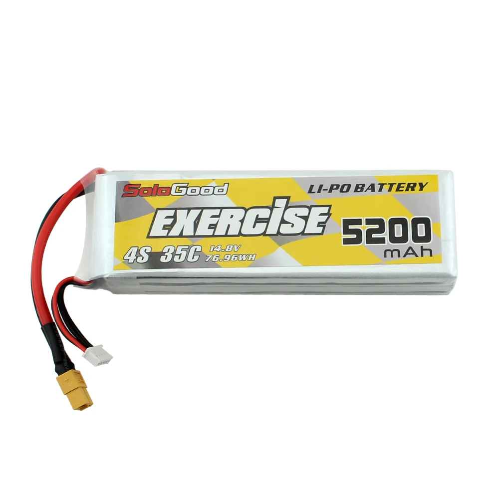 SoloGood 4S Lipo батарея 14 8 V 2200mAh 25C 2600mAh 3300mAh 4200mAh 5200mAh 35C XT60 T вилка|Детали и аксессуары| |