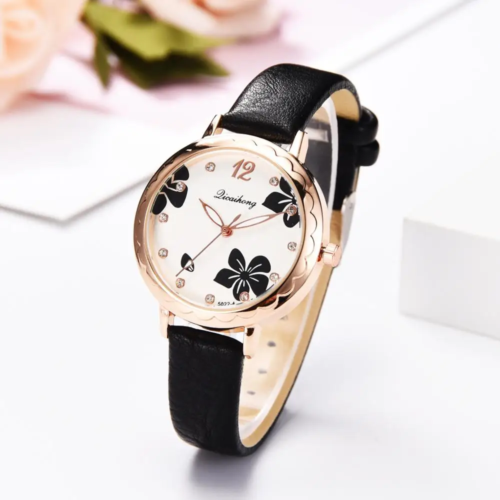 Золотой Роскошные модные женские туфли наручные часы с бриллиантами