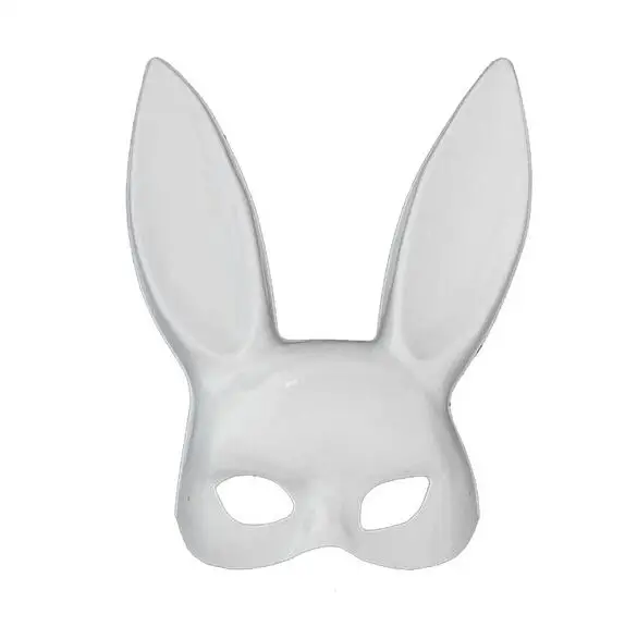 Shiny White Yofay Вечерние Маски пикантные Для женщин Банни маски для девочек Хэллоуин венецианские костюмы карнавальные мяч маски для похода в ночной клуб бар для девочек, с принтом кролика; маска - Цвет: Shiny White