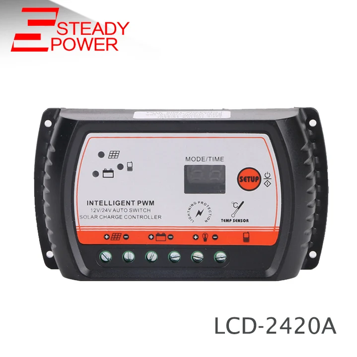 PWM 10A 15A 20A за максимальной точкой мощности, Солнечный Контроллер заряда 12V 24V USB 5V Панели солнечные регулятор заряда