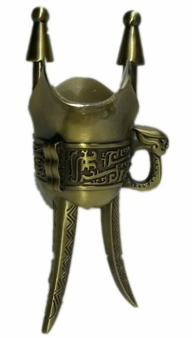 

2016 New Arrival Antique Bronze Copper Alloy Material Goblet for Ancient Chinese Emperor Drinking Small Gifts D style
