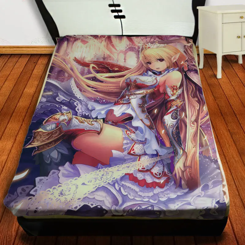 7 Аниме Манга RPG Rage of Bahamut GENESIS Throw Одеяло 001 - Цвет: 7