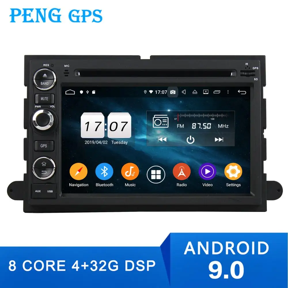 Автомагнитола 2 din на Android 9 0 с GPS для Ford Escape F150 F250 Fusion Mustang погрузка Explorer 2005 2007 2008 DVD