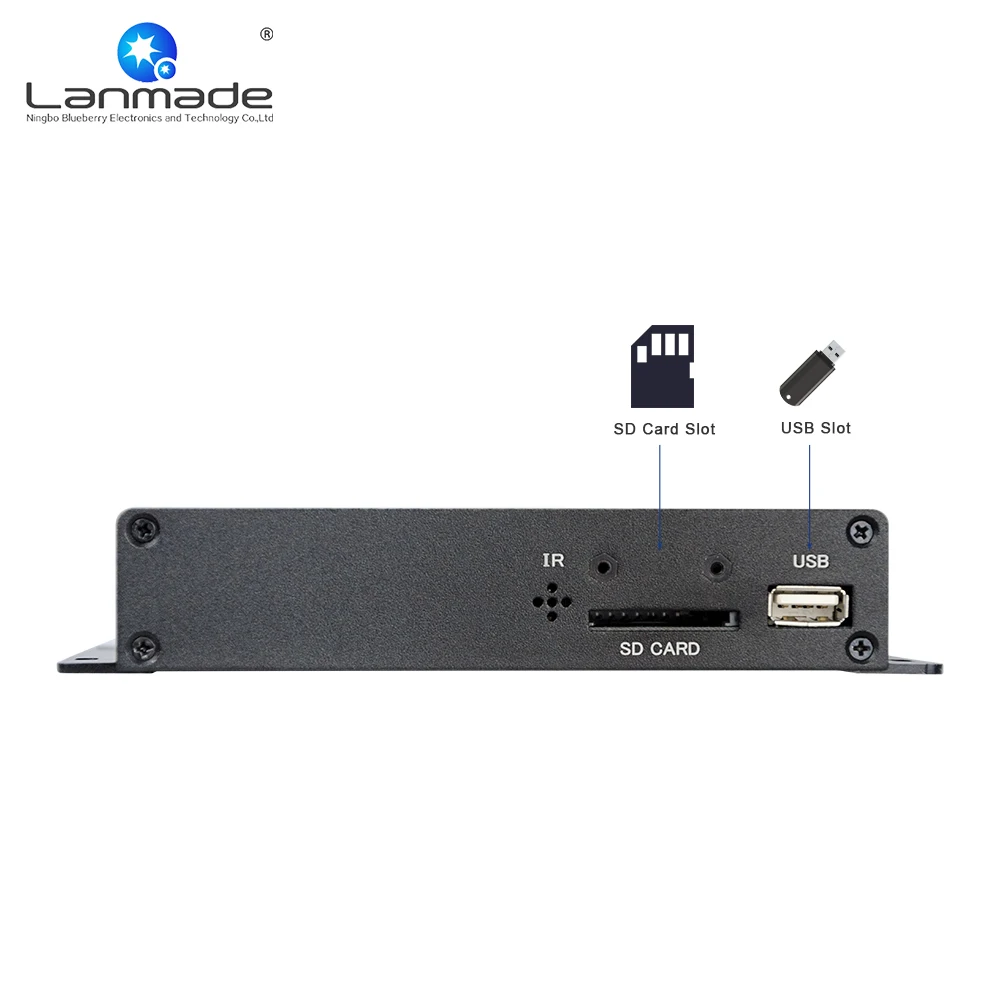 MPC1080P 1 металлический корпус 1080p hd vga cvbs выход usb sd mp3 Цифровая вывеска медиа бокс