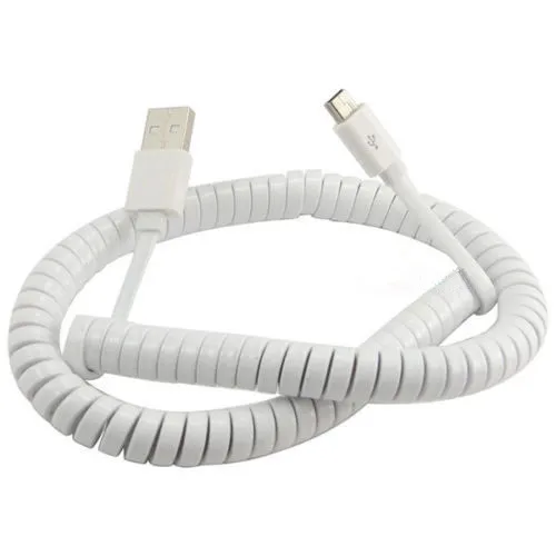 Спиральный кабель электропитания премиум класса 3 м с разъемом USB папа на 5