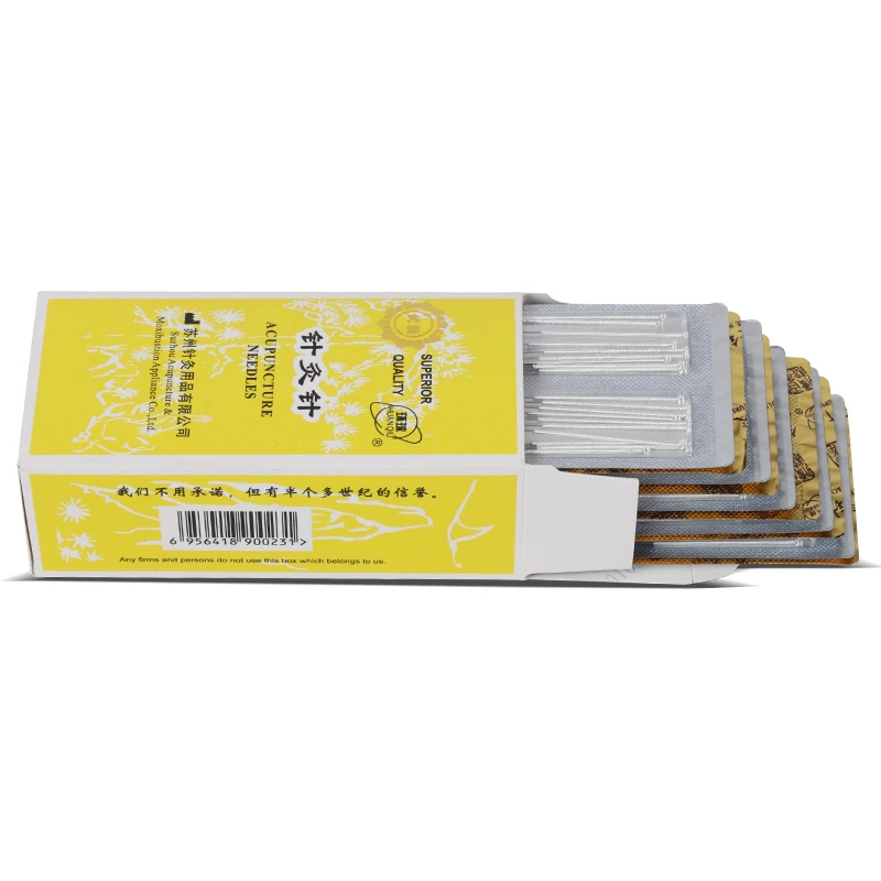 

200 шт., серебристые иглы для иглоукалывания, 0,25/0,30/0,35 мм