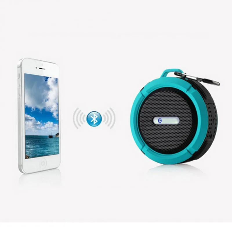 C6 Портативный Беспроводной Bluetooth Динамик звонки громкой связи и присоской