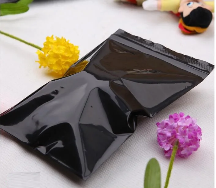 5 шт. 14*20 см черные сумки с замком-молнией Ziplock Пищевая посылка сумка для хранения