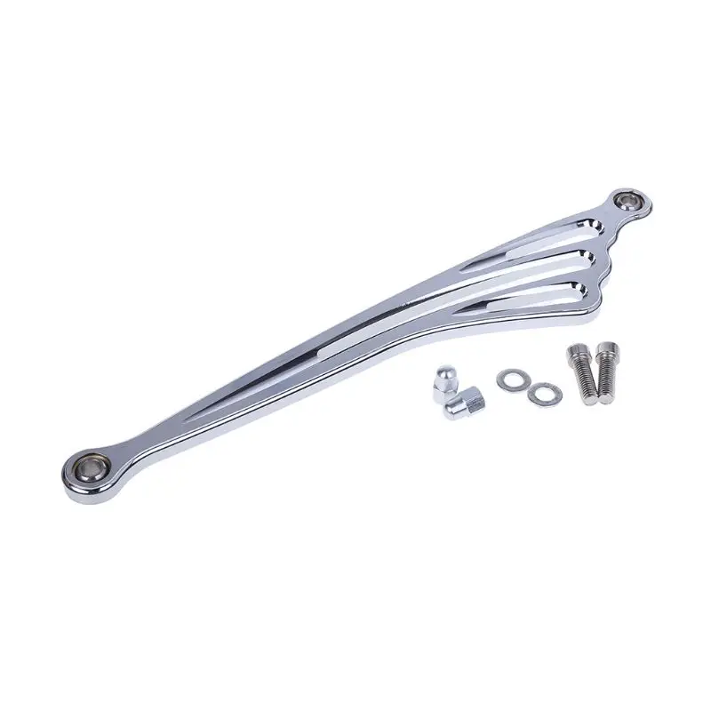Черный хром крыло ЧПУ рычаг переключения передач для Harley Touring Road King Softail Street Glide Trike 1984-15 - Цвет: Chrome