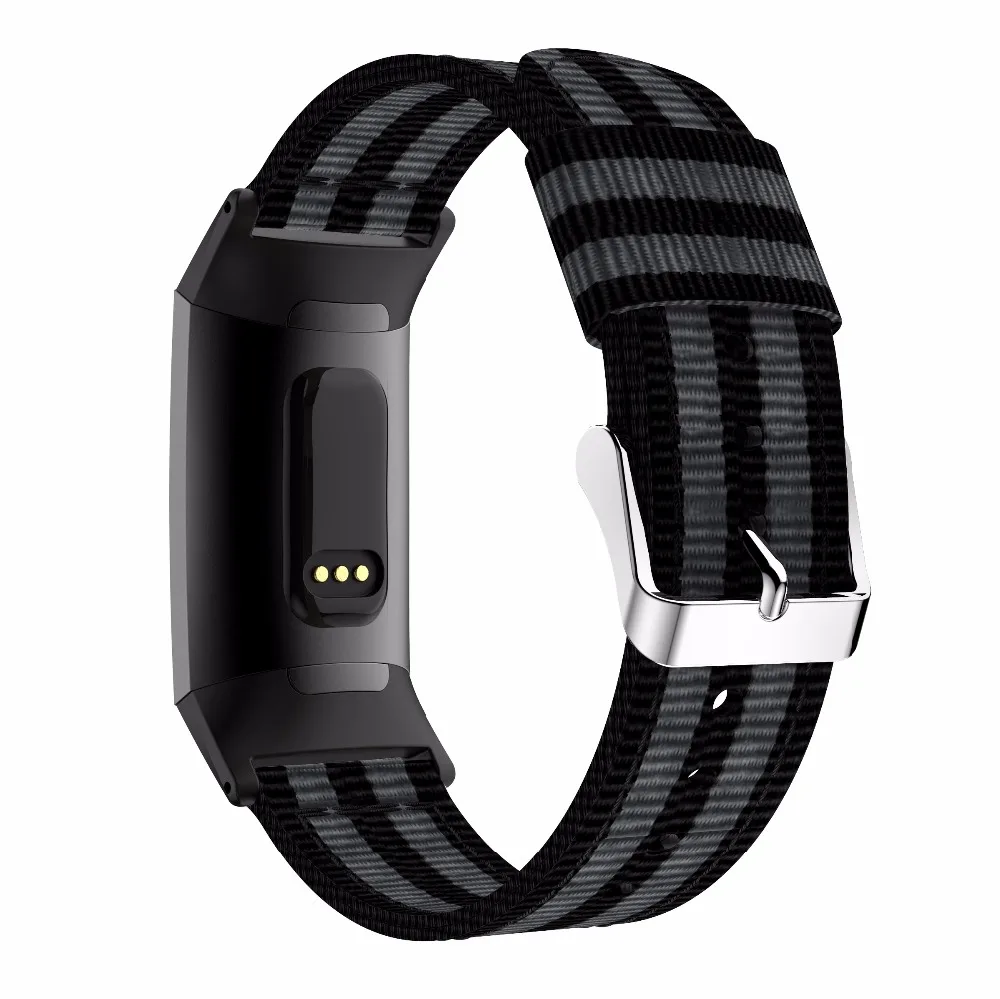 Нейлоновые Сменные Ремешки для наручных часов Fitbit Charge 3 полосы браслет для смарт-часов Charge3 аксессуары для браслетов