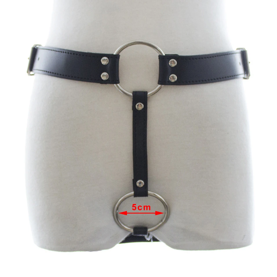 CamaTech из искусственной кожи Вибрирующая Анальная пробка Мужской Пояс верности