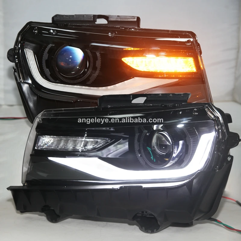 Для Chevrolet Camaro светодиодный головной светильник 2016 2018 движущийся YZ|Фара для авто в