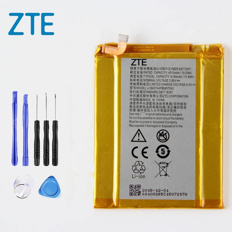 Оригинальный zte C2016 телефон батарея для Axon Tianji MAX LI3940T44P8H904073 3000 мА ч|Аккумуляторы
