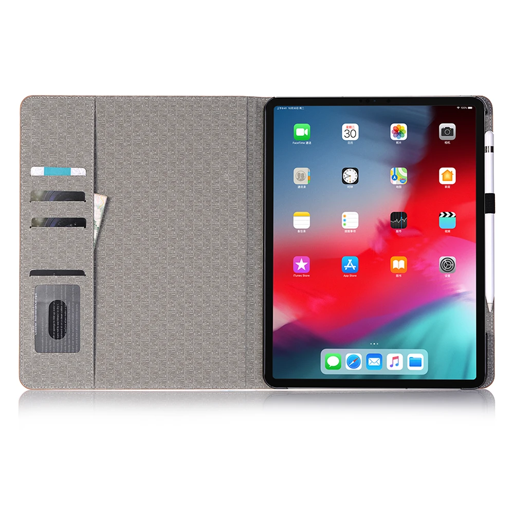 Роскошный кожаный флип-чехол для ipad pro 11 дюймов A80 с отделением карт и подставкой