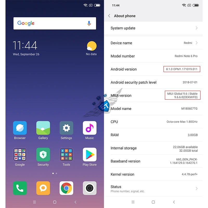 Xiaomi Redmi Note 6 Pro 3 ГБ 32 глобальная Версия Мобильный телефон 26 &quotполный экран Snapdragon 636
