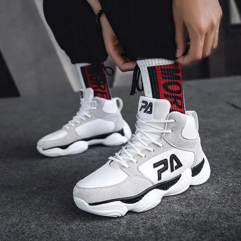 Мужские кроссовки для спорта и отдыха дышащие зимние сохраняющие тепло