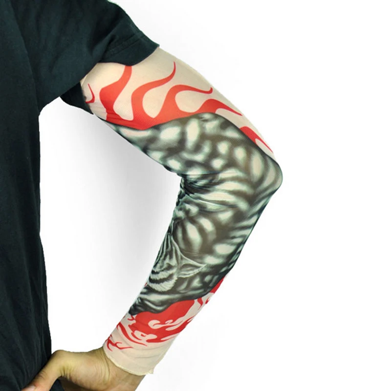 OPHIR 6Pcs Arm Tattoo Sleeves Assorted Mix Nylon Stretchy Fake Body Stockings_TA029 | Красота и здоровье