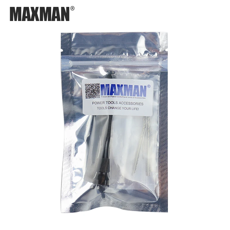 

MAXMAN 0.3-3.2mm Mini Manual Aluminum Hand Drill Chuck Twsit Micro Drill Bit Tool+10PCS Twist Drill Bits Tools Hand Tool Set