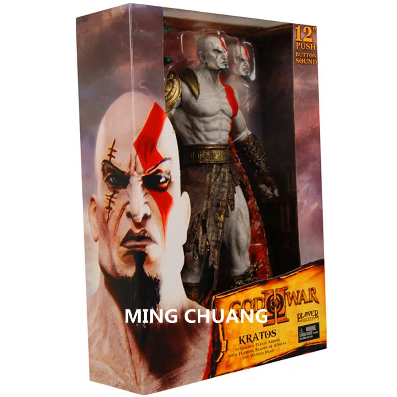 NECA God Of War: Ghost Sparta 12 дюймов Kratos Conqueror сын Zeus звуковая фигурка медузы Коллекционная