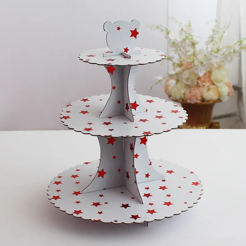 3 слойный держатель для десертов конфет свадебных тортов|Стойки| |