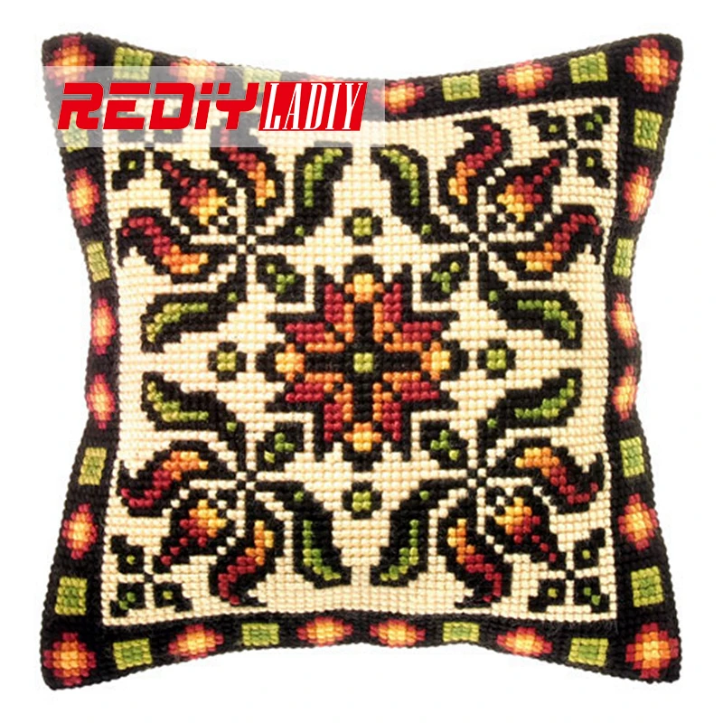 Rediy ladiy чехол для подушки с вышивкой крестиком классический узор массивные наборы для вышивки крестиком ручная работа Подушка пряжа для вышивки чехол для подушки