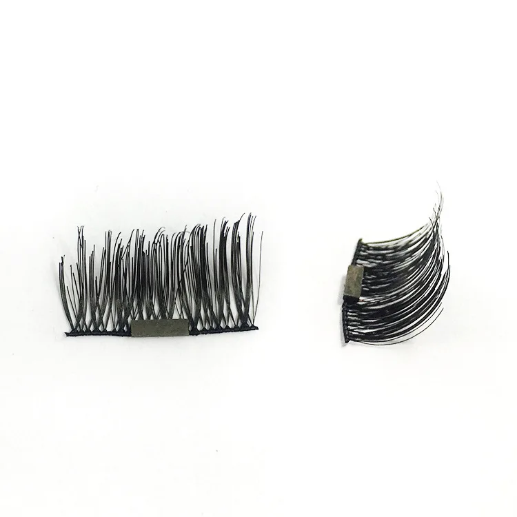 4pcs/pair Magnetic Eyelashes with 1 Magnet Half Hair Natural 3D false Handmade eyelashes False Eye Lashes HP722 | Красота и здоровье