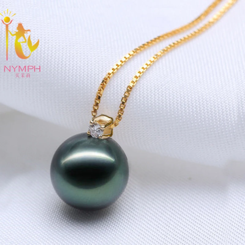 Женское золотое ожерелье NYMPH 18 К Жемчужное Ювелирное Украшение с натуральным