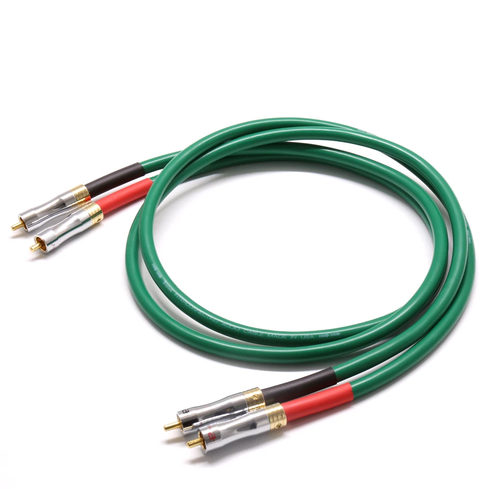 Hi Fi аудио разъем с позолоченными штекерами 0 5 3 м 4N медный RCA Соединительный