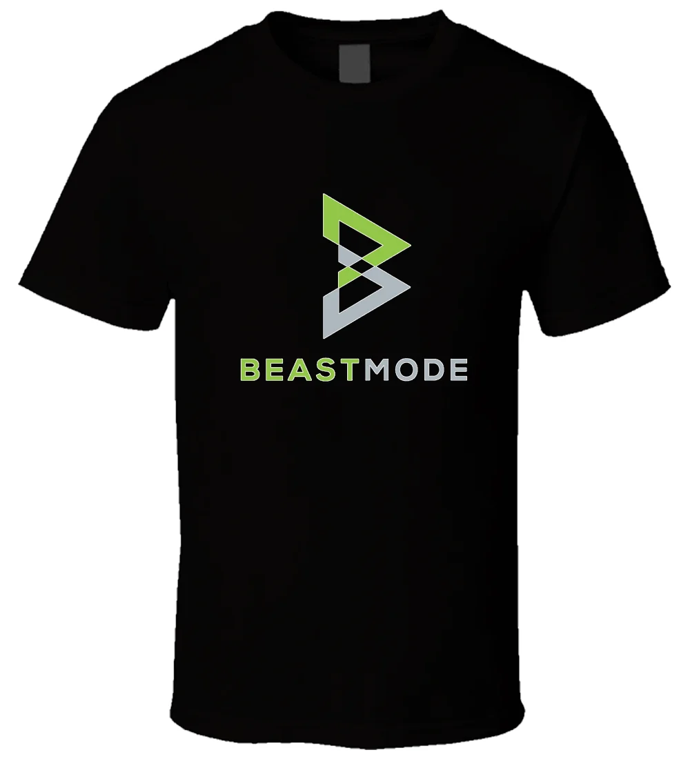 Beast Mode Marshawn Lynch 5 Черная Мужская футболка размер S 5XL|Мужские футболки| |