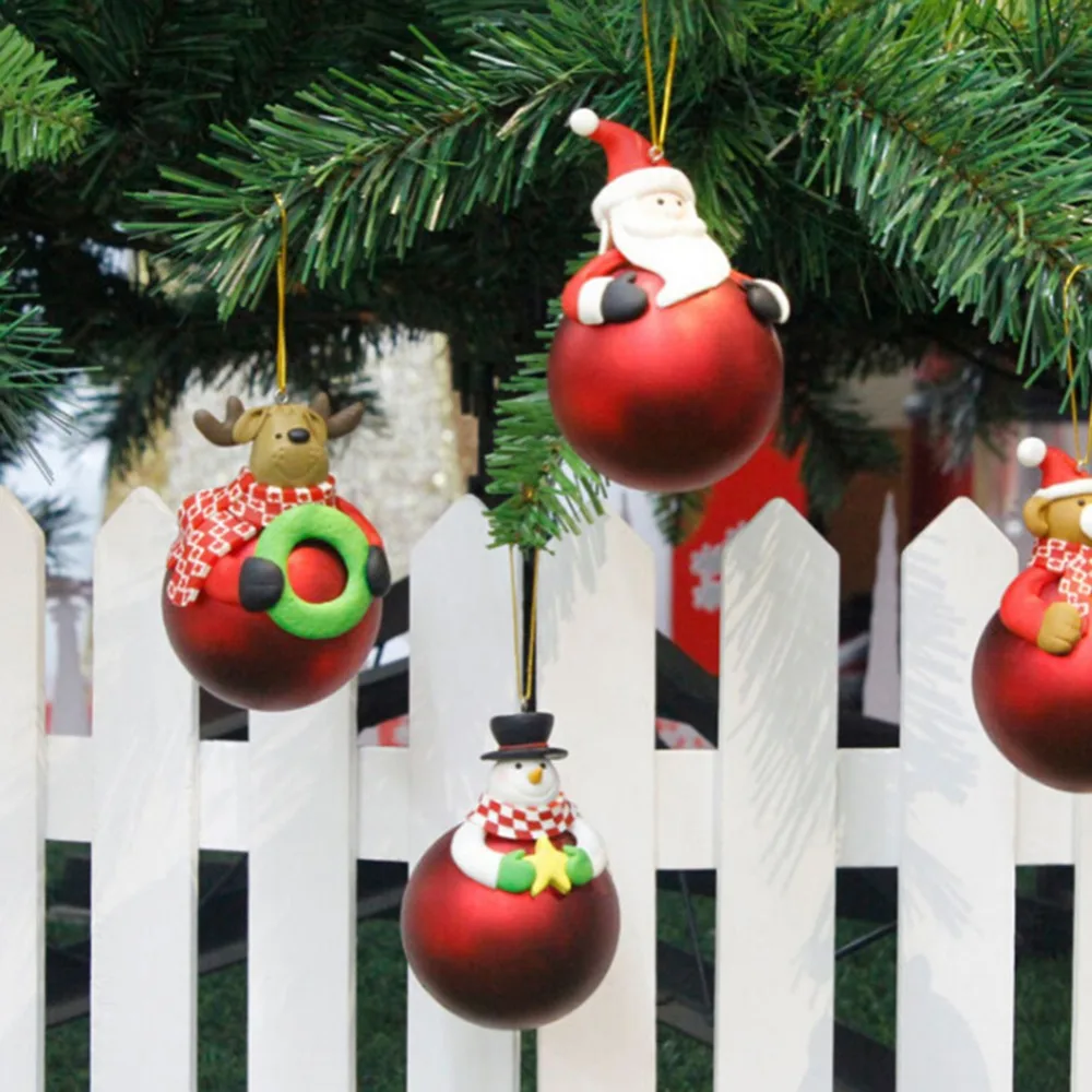 Рождественский кулон и капли украшения мягкий керамический шар мультяшный