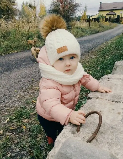 white hat Зимний вязаный кардиган для маленьких мальчиков; теплые свитера для новорожденных; модное пальто с капюшоном и длинными рукавами; куртка; одежда для детей - Цвет: white hat
