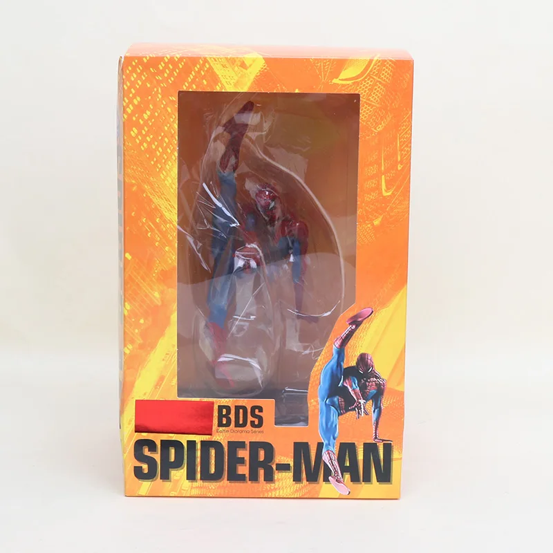 spiderman box 14,5-27 см игрушки Marvel Iron Studio the Spiderman ARTFX+ Статуя 1/10 Масштаб ПВХ экшн-фигурка Venom Carnage Коллекционная модель игрушки - Цвет: spiderman box
