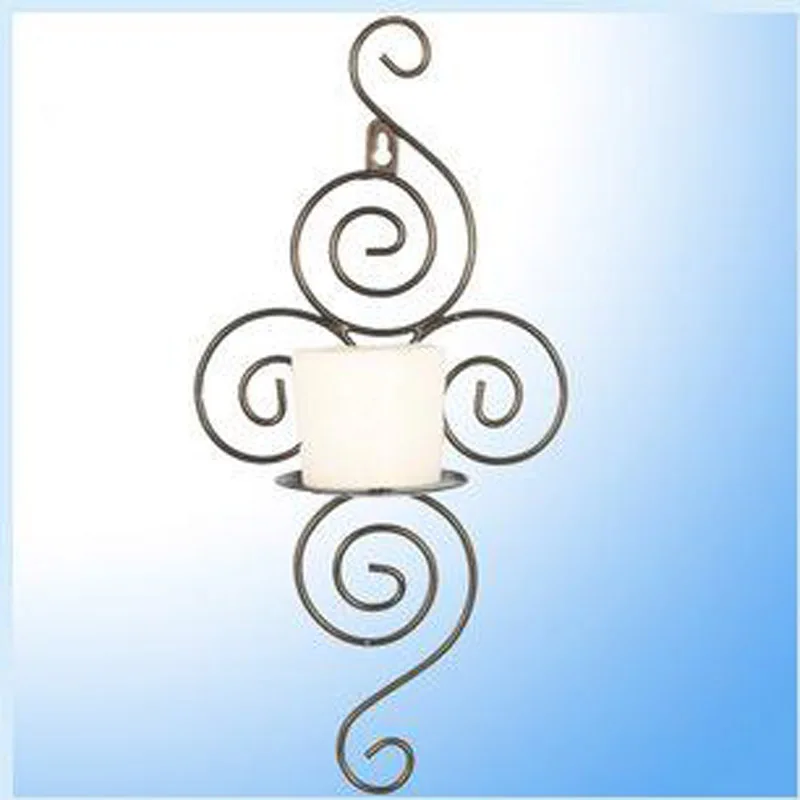 Металлический Железный подсвечник пасторальный Подвесной Настенный бра