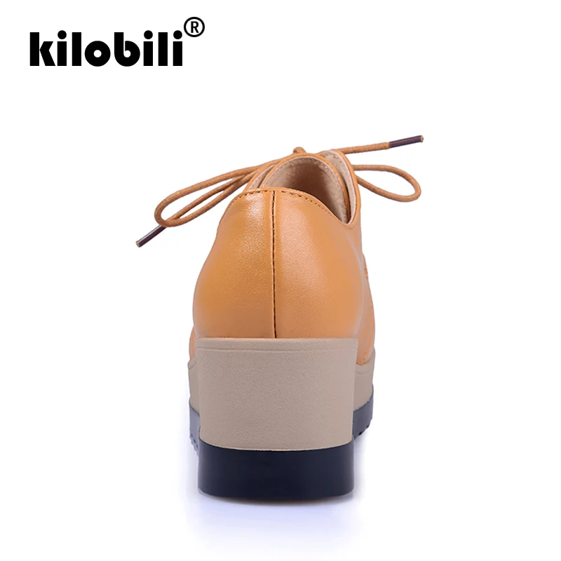 Kilobili/2019 г. весенние женские кроссовки на платформе Повседневная обувь из