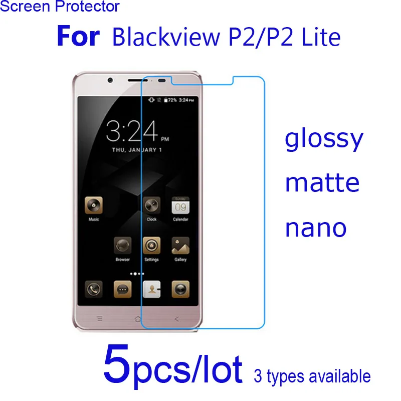 5 шт./лот мягкие Защитные пленки для экрана Blackview P2 или Lite смартфона ультра