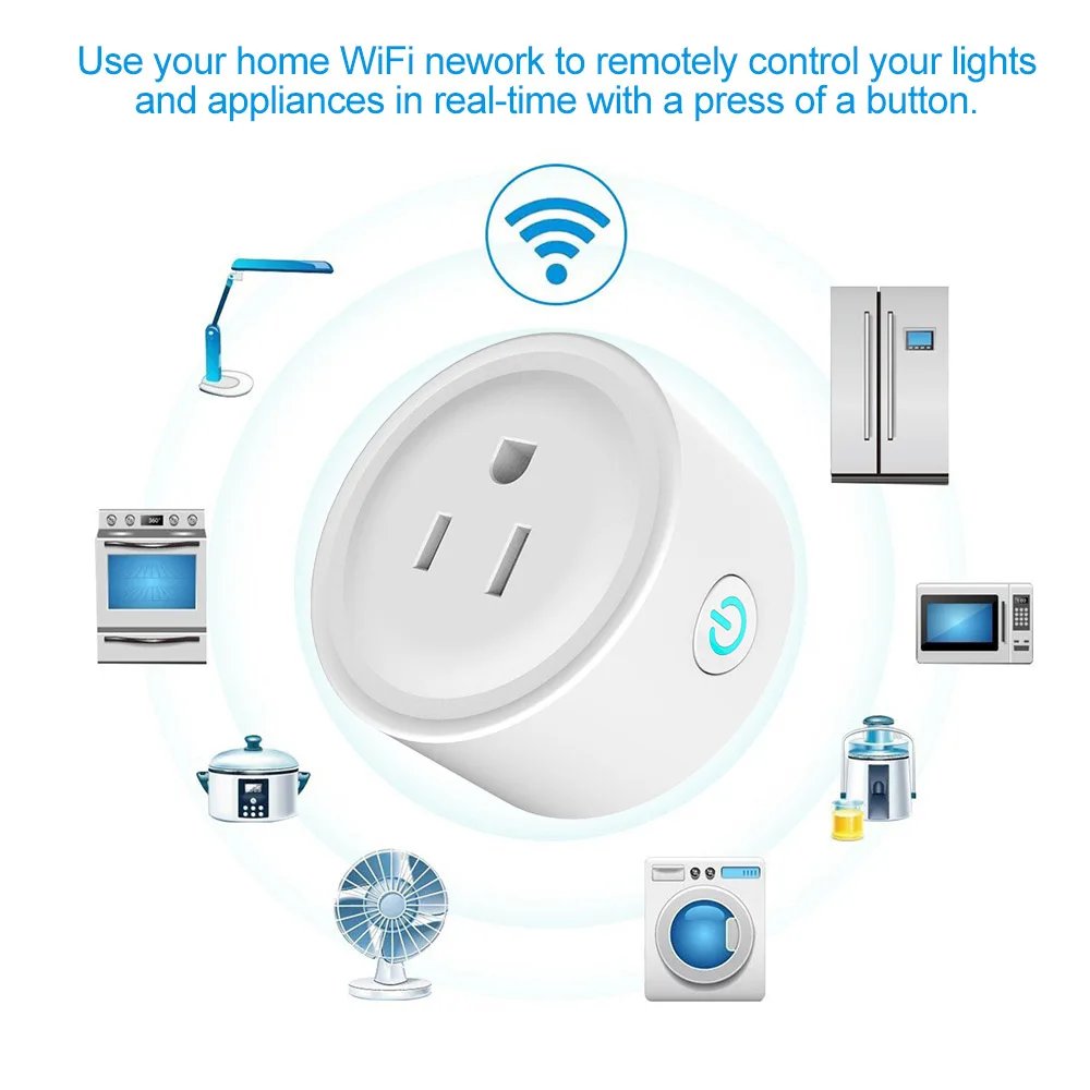 Контроллер для умного дома Wi Fi розетка таймер умная США автоматизация с Alexa