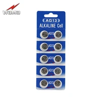 10pcspack wama ag13 1 5v alkaline button cell sr44 l1154 357 a76 coin batteries disposable for calculator toys