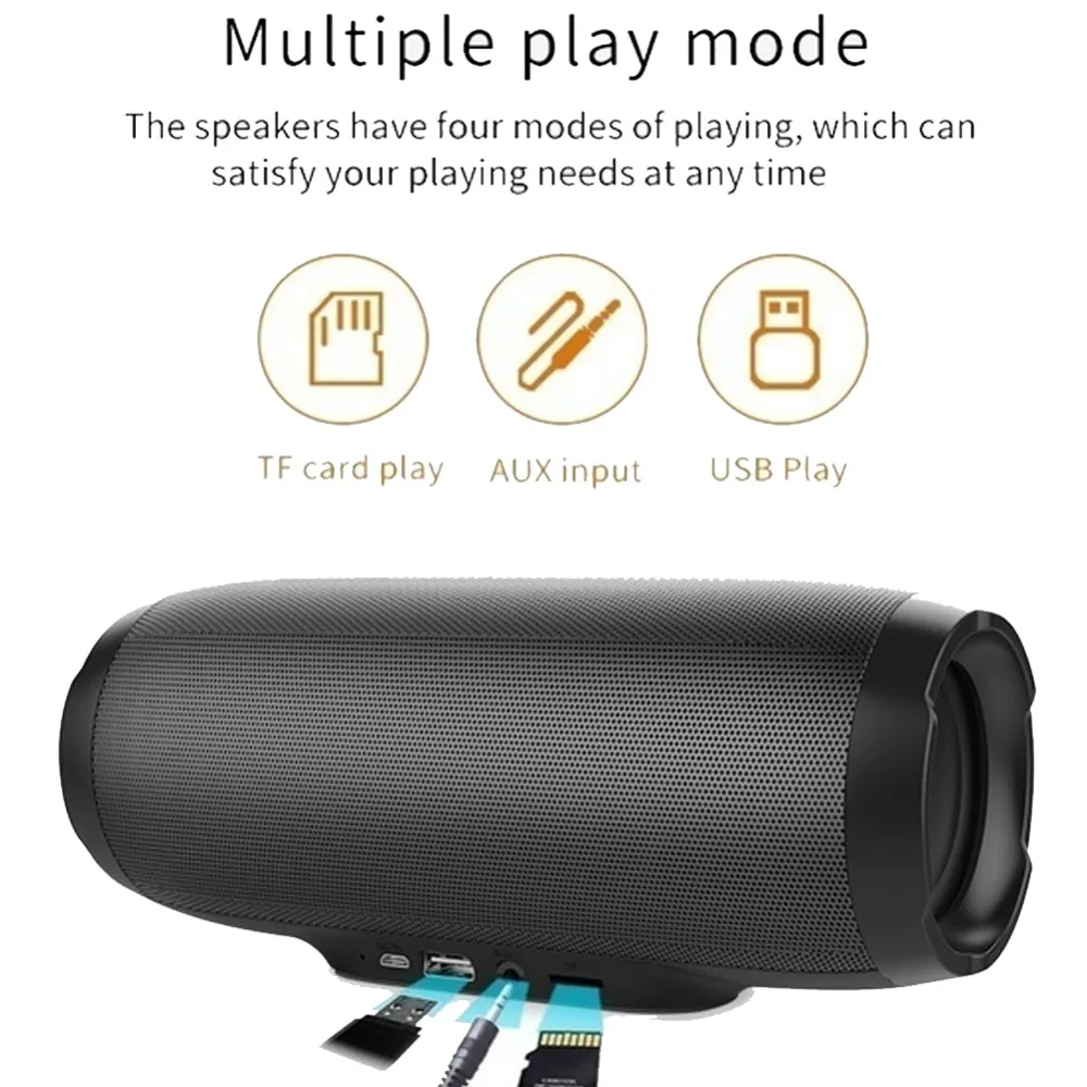Портативная IPX7 Водонепроницаемая уличная HIFI Колонка Gizmo Bluetooth-динамик стерео