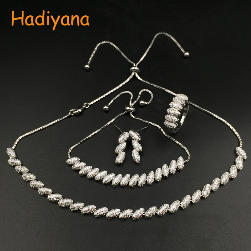 Ювелирные наборы хадиана Дубай новые модные Романтические элегантные роскошные