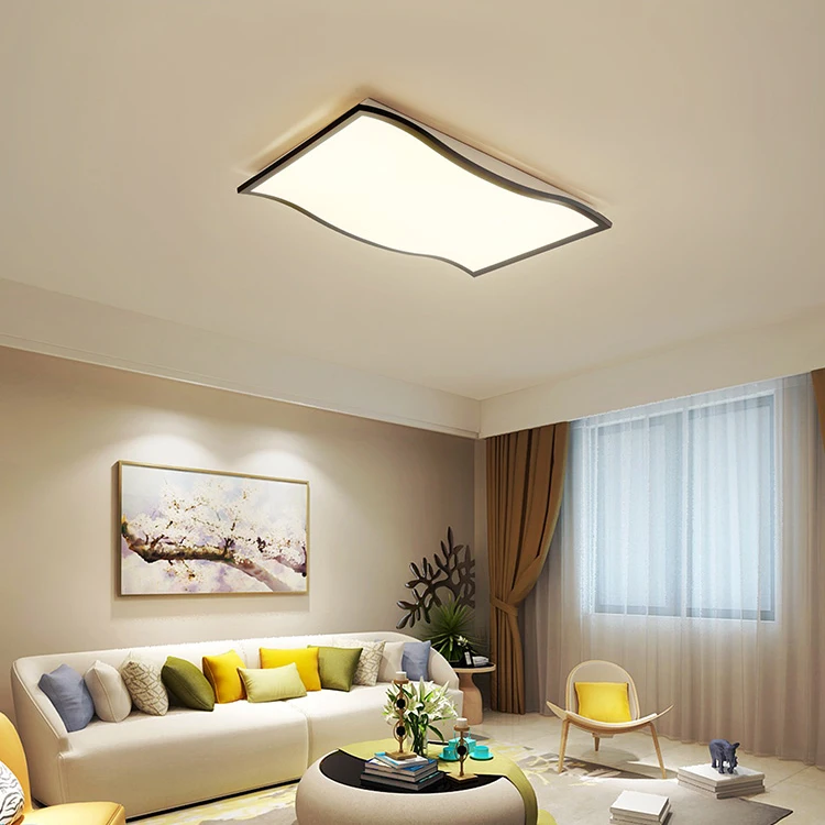 Modern Simple Ceiling Light Creative LED Lamp For Living room Bedroom Wave Deco Lights Fixture E27 | Лампы и освещение