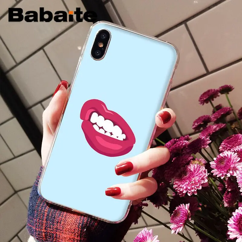 Babaite макияж ресниц губ DIY Роскошный Высокий протектор на конце чехол для iPhone 8 7 6 6S