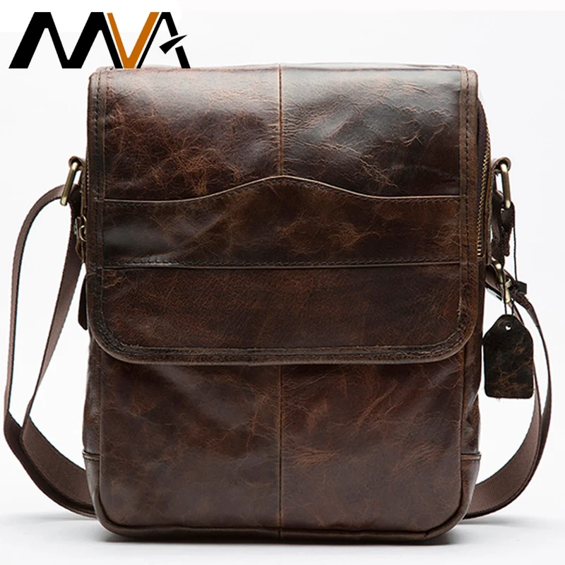 

MVA Men's Genuine Leather Bag Crossbody Bags for Men Messenger Bag Men Leather fashion Men's Shoulder Bags Male Handbags 1121