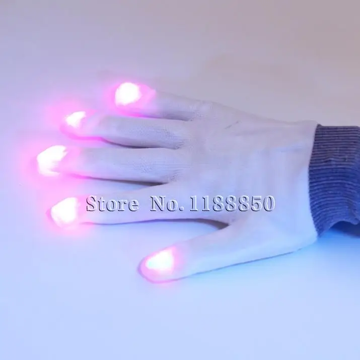 h17-Glow gloves 7 colour flashing The ghost dance step LED glove stage street |